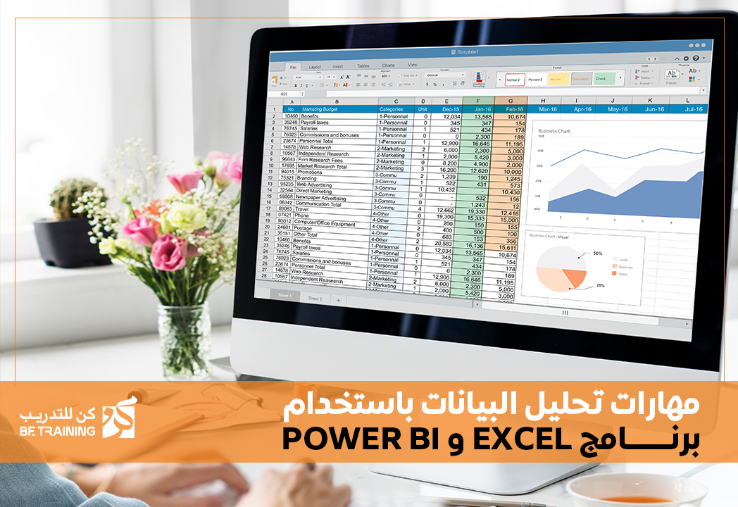  التدريب علي الشهادة الاحترافية CBP-Power Bi and Excel