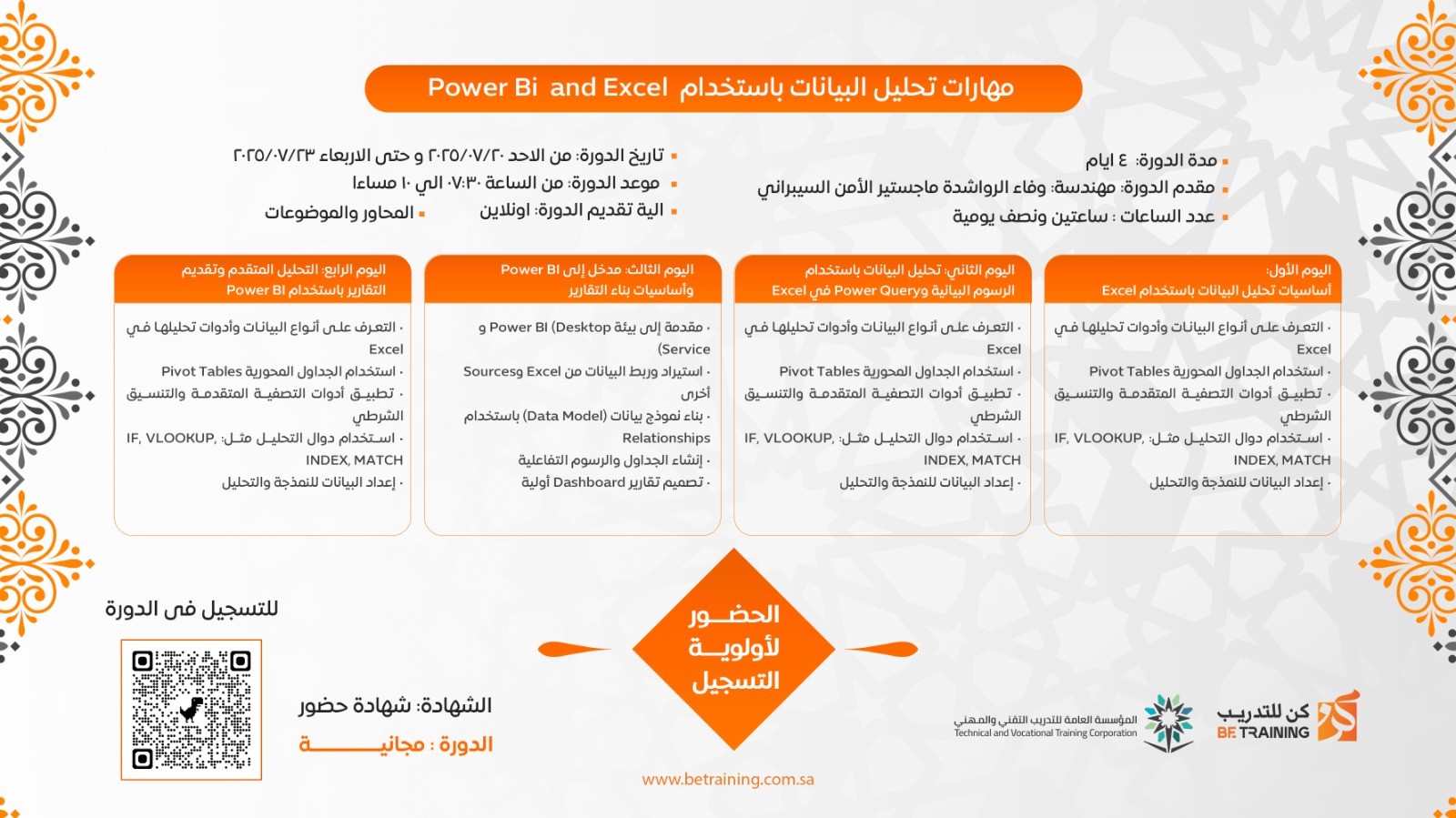 مهارات تحليل البيانات باستخدام برنامج Excel و Power BI